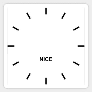 NICE Time Zone Wall Clock Sticker